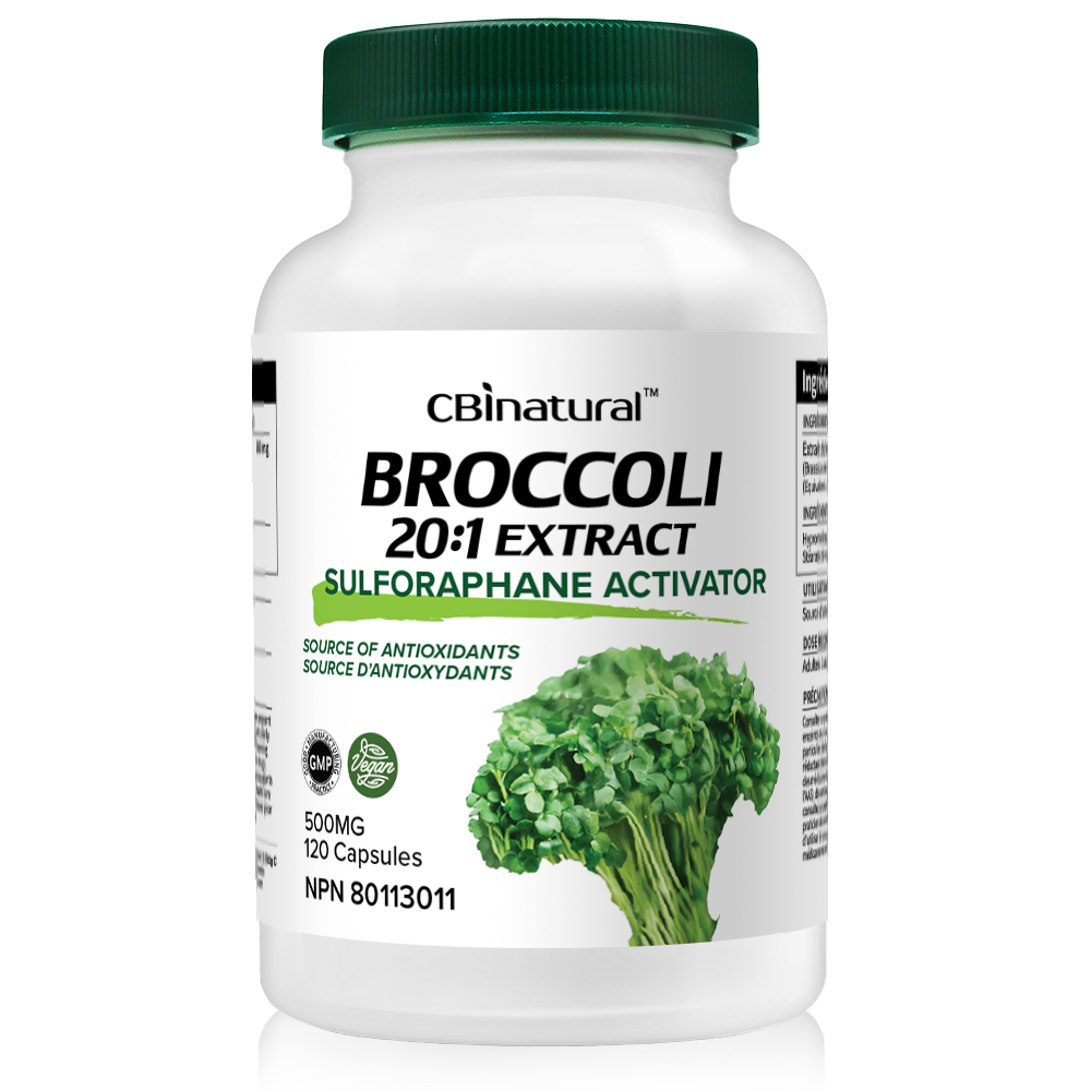 Broccoli 20:1 Extract, 10,000 mg Strength, 120 Vegan Capsules, 4-Month Supply