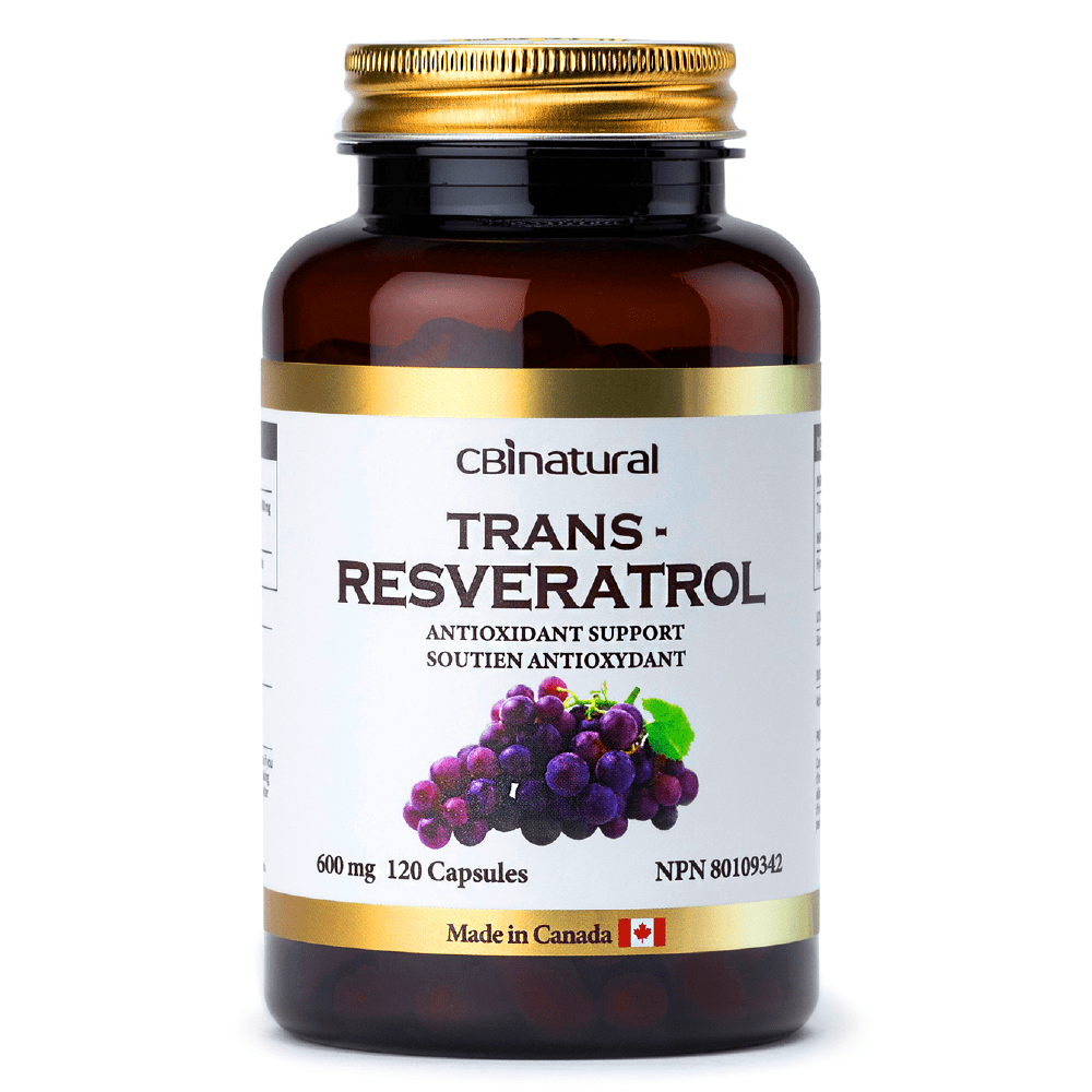 Trans-Resveratrol 600mg, Supports Cellular Health & Healthy Aging, 120 Vegan Capsules, 4-Month Supply, Non-GMO, Gluten Free